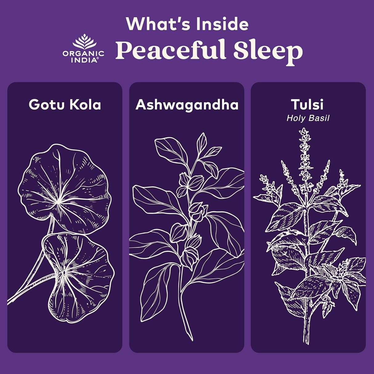 Suplemento de Hierbas para un Sueño Tranquilo, Vegano, Orgánico