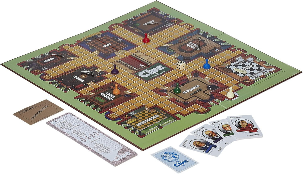 Juego de mesa Clue Retro de Hasbro, 3-6 jugadores, 1986