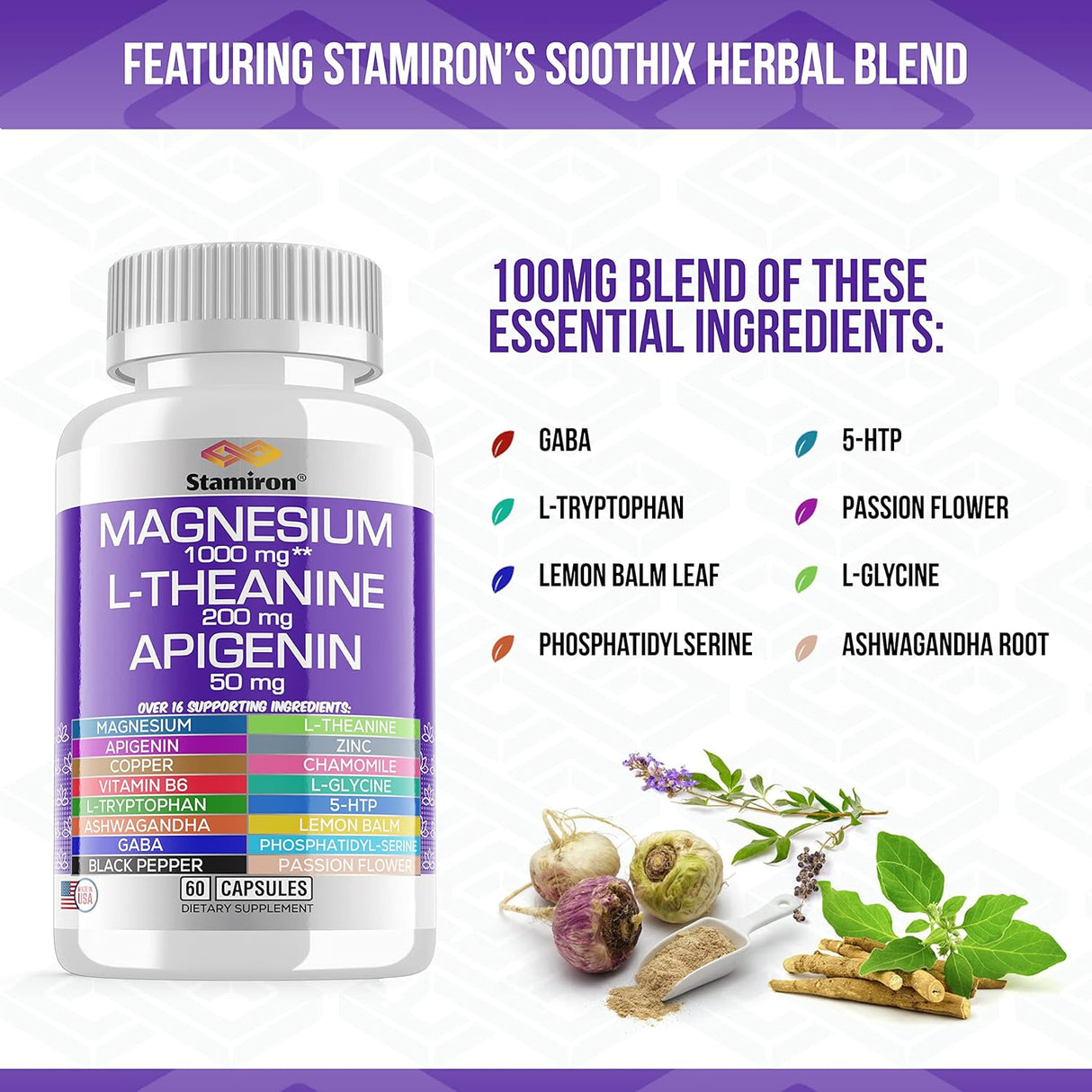 Suplemento con citrato de glicinato mag malato taurato