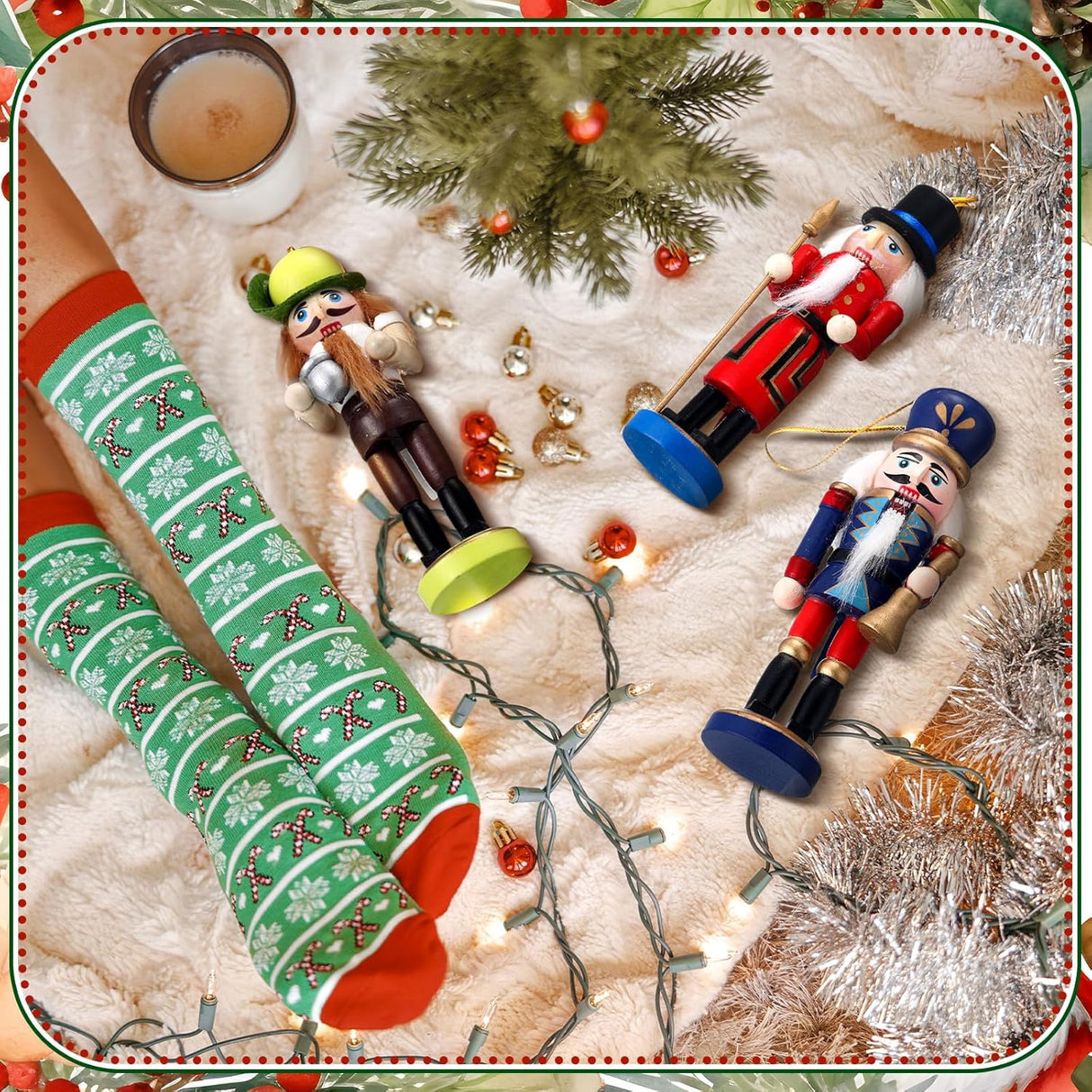 Juego de 18 Adornos Navideños Liliful Soldados de Nuez