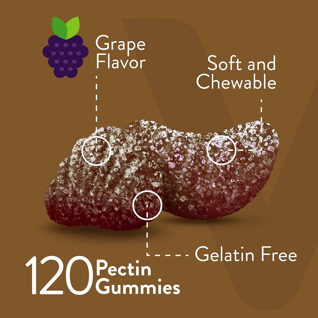 Suplemento Gomitas de hierro de 20 mg + vitamina C de 26 mg