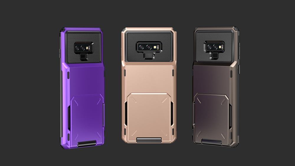 Funda para Galaxy Note 9, con 4 ranuras metálico Vofolen -