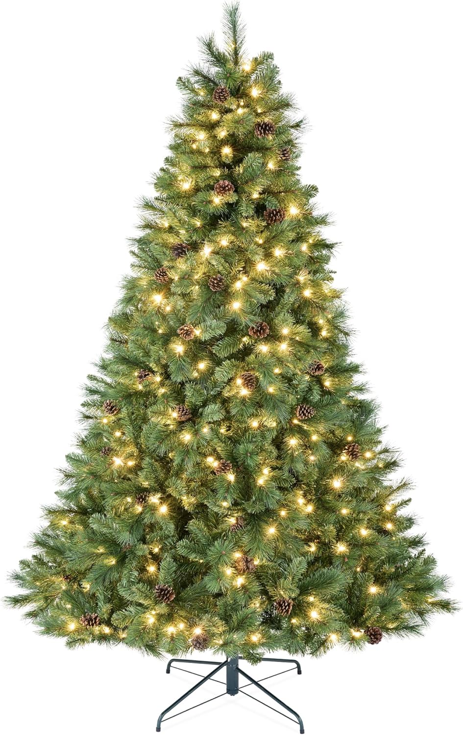 Árbol de Navidad de Pino Escocés de 7.5ft con Luces LED