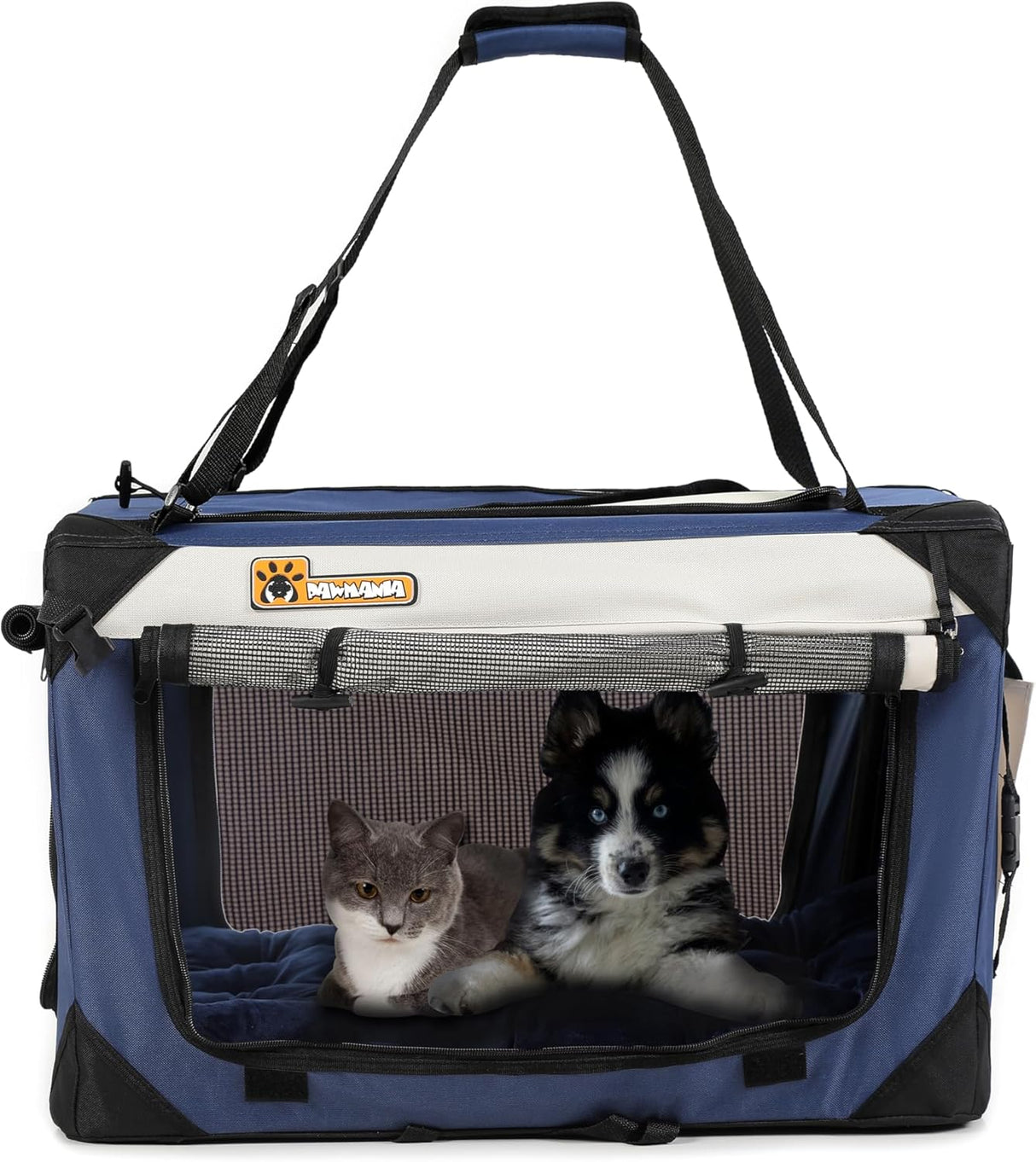 Transportín Extra Grande para Gatos y Perros, Plegable, Suave