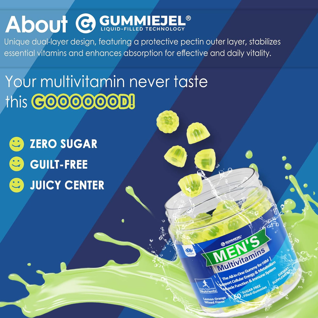 Gummies Multivitamínicos para Hombres - Energía y Inmunidad 60 Cts