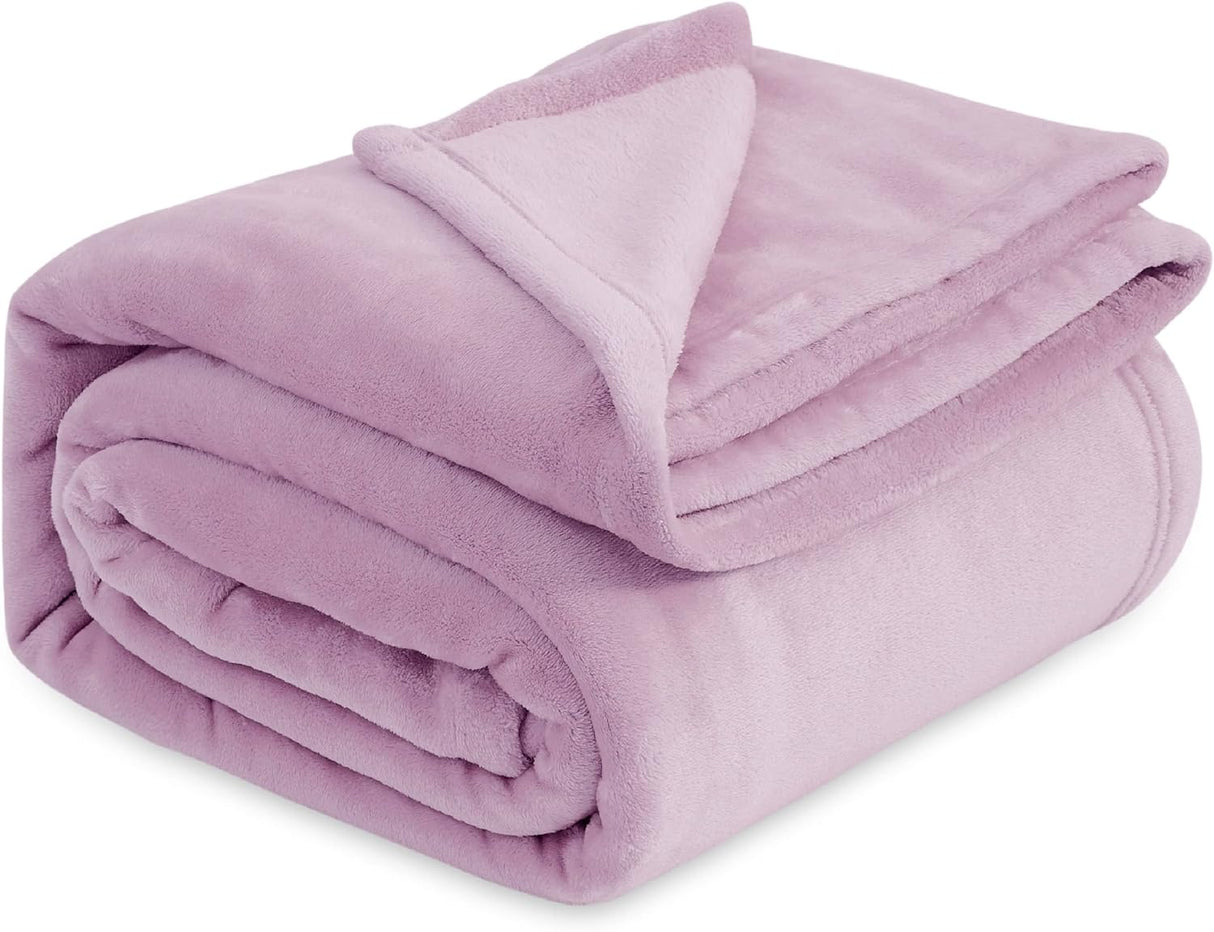 Manta Bedsure Fleece Queen Suave y Ligera 90x90 pulgadas