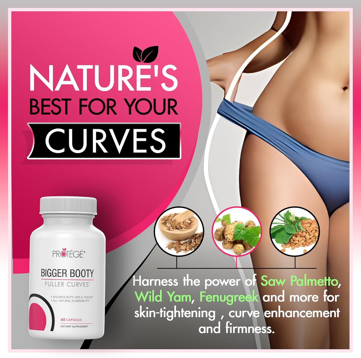 Píldoras prémium para mejorar los glúteos Protege Beauty