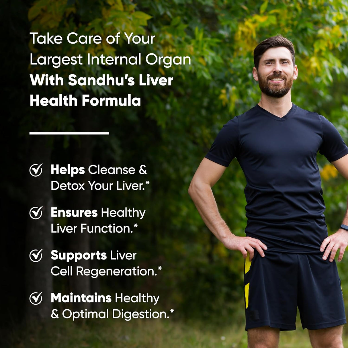 Suplemento de apoyo hepático a base de hierbas Sandhu's