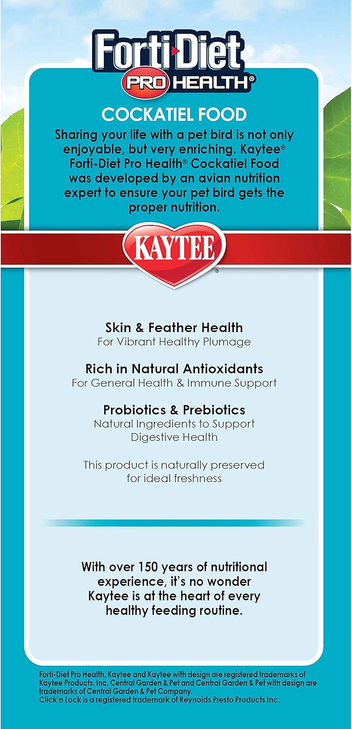 Comida saludable para pájaros Kaytee Forti Diet Pro