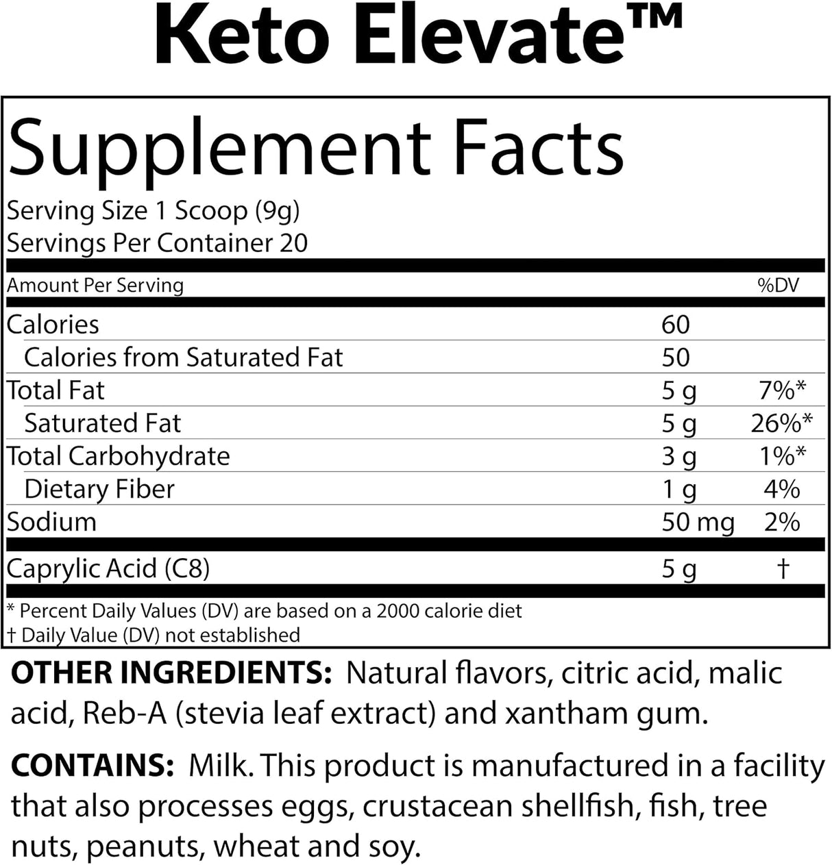 Suplementos Alimenticios en polvo dieta cetogénica