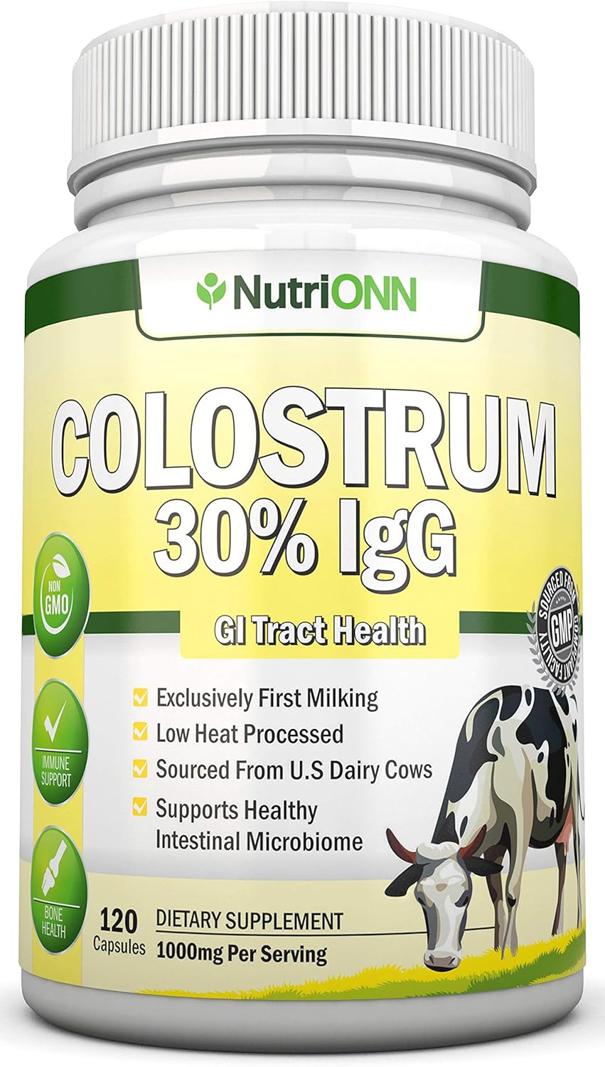 Colostro 1000mg - Salud Inmunitaria - 120 Cápsulas