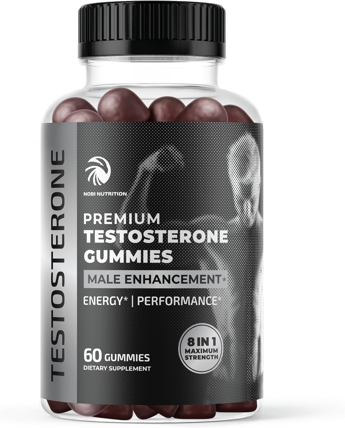 Suplemento de Testosterona para Hombres Test Boost Max 60 Gummies