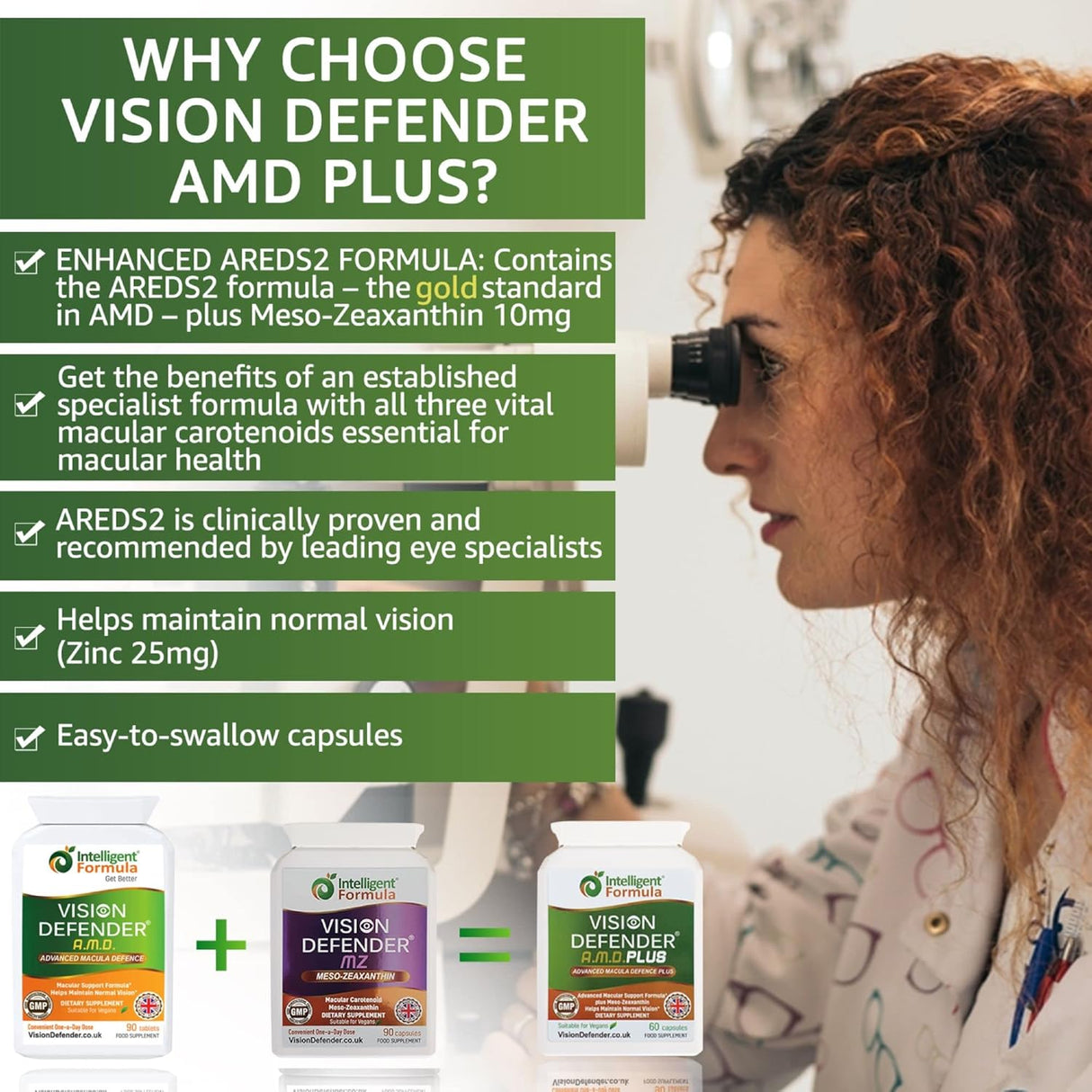 Suplemento para los ojos Vision Defender Plus Vitaminas