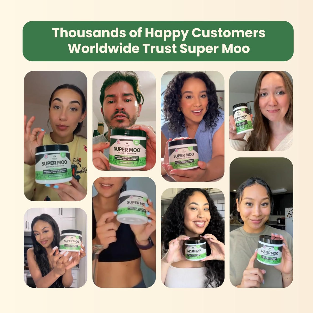 Polvo de Calostro de Vacas Alimentadas con Pasto Super MOO