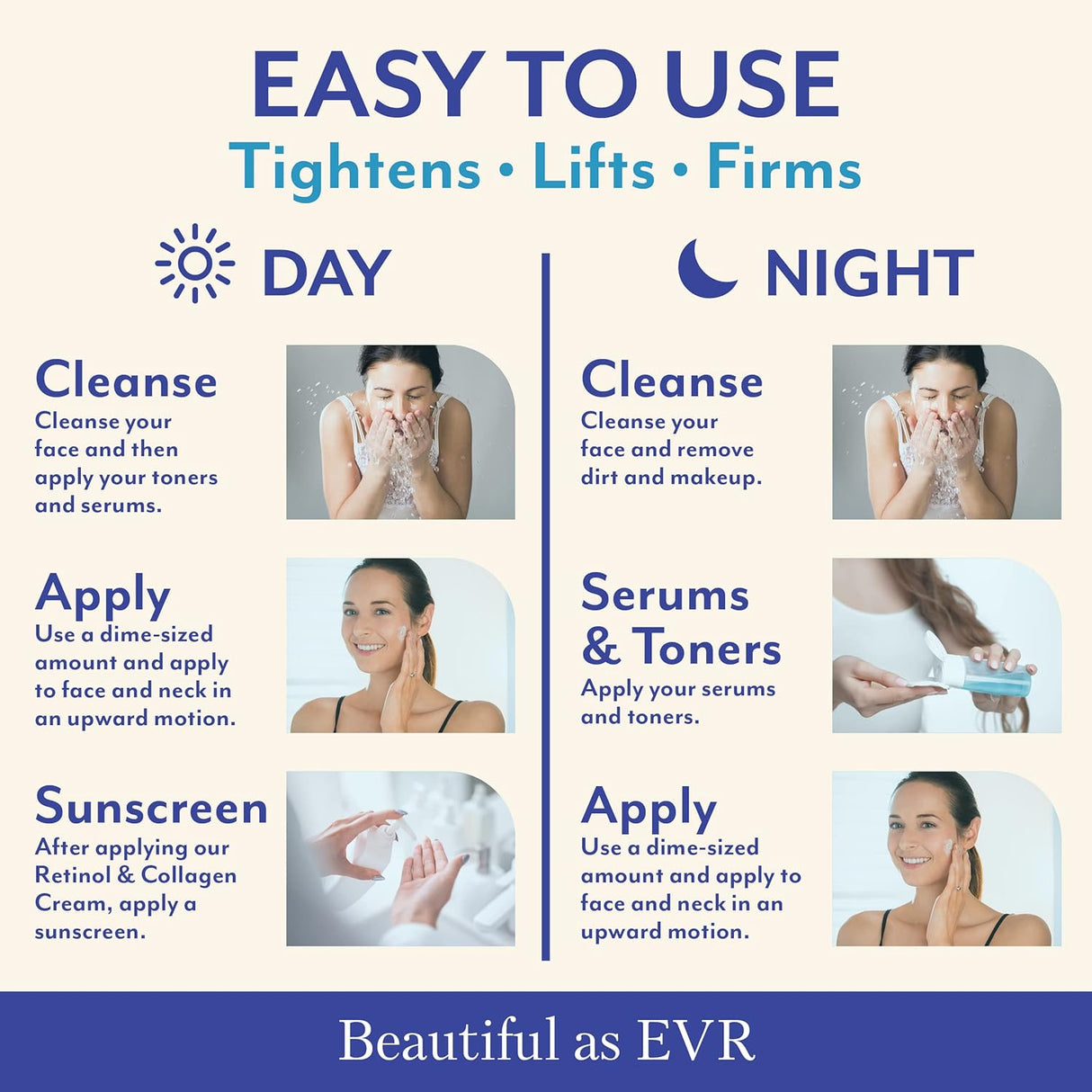 Crema de retinol para la cara EVR BEAUTY