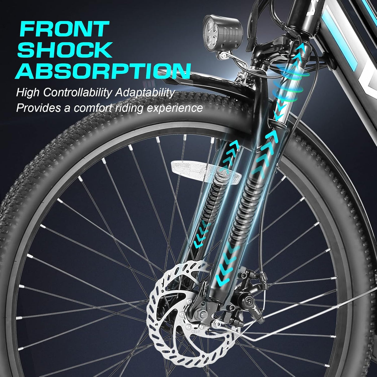 Bicicleta Eléctrica Vivi 750W, 26, Batería 48V, 50 Millas