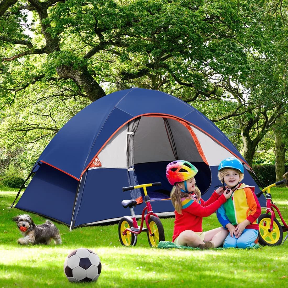 Carpa Camping 2 Personas, Impermeable y Resistente, Modelo X1