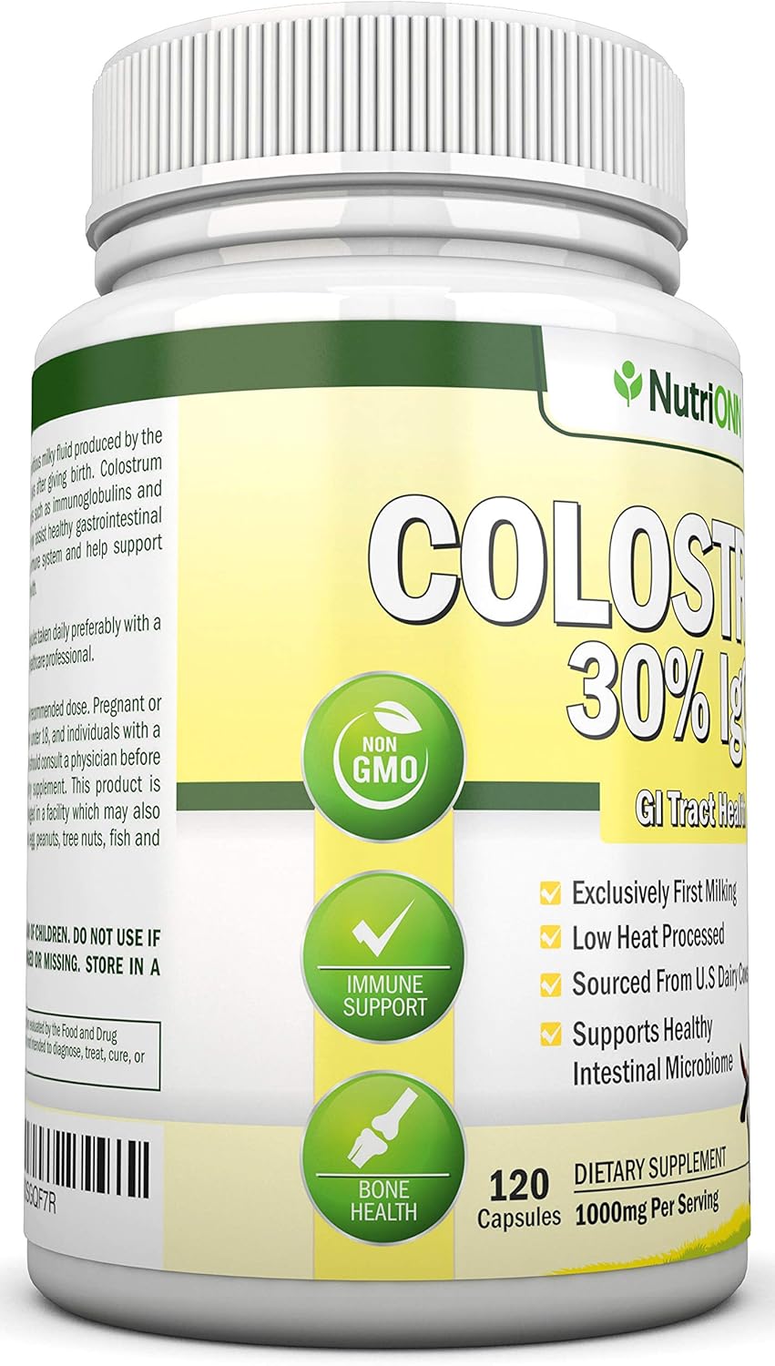 Colostro 1000mg - Salud Inmunitaria - 120 Cápsulas