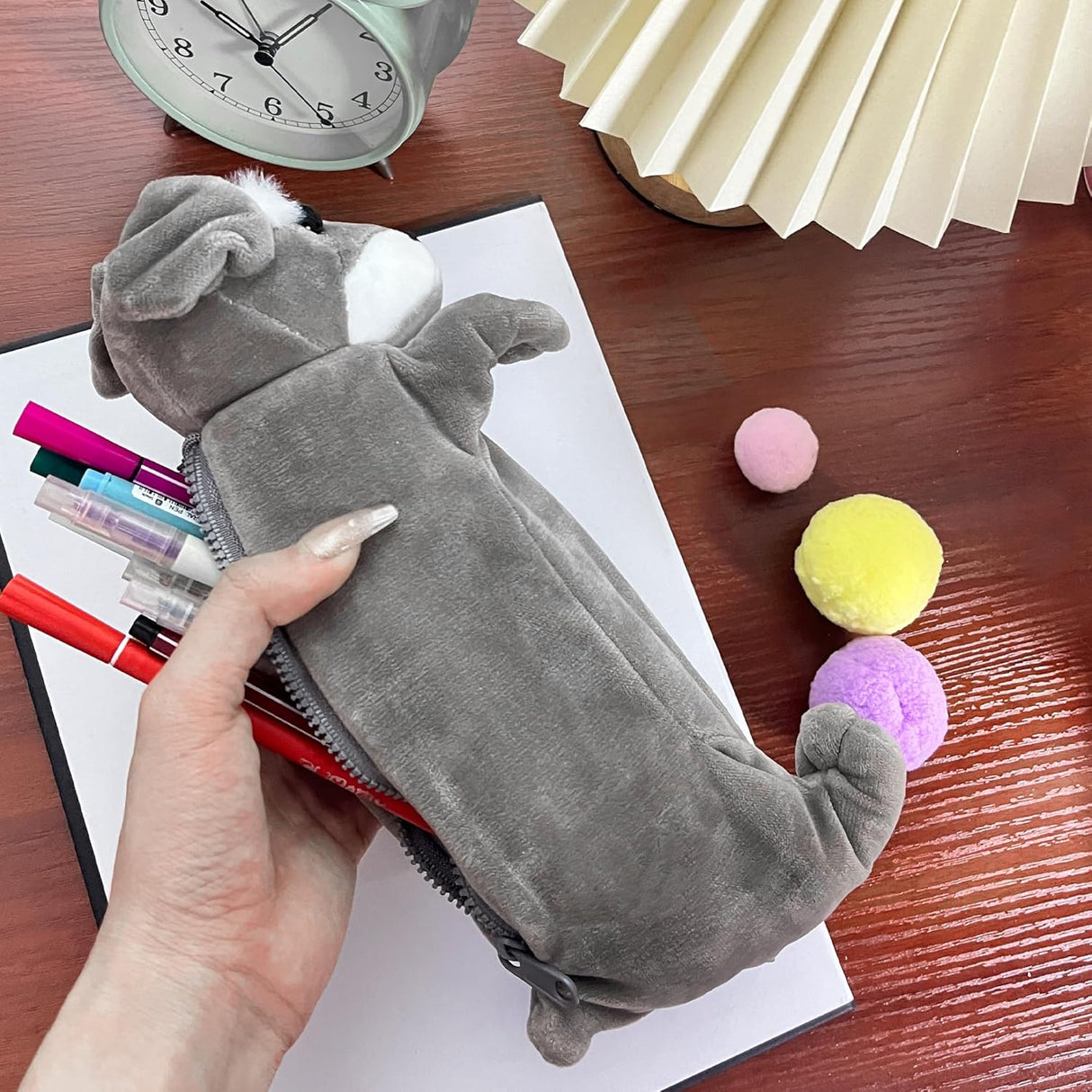 Estuche para Niños 3D de Peluche Animal Perro Dinosaurio