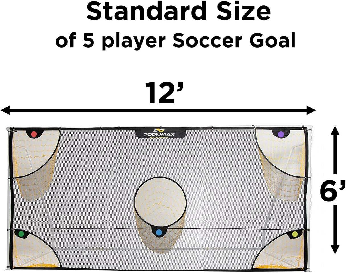 Red de Gol para Fútbol con Zonas de Puntuación Destacadas