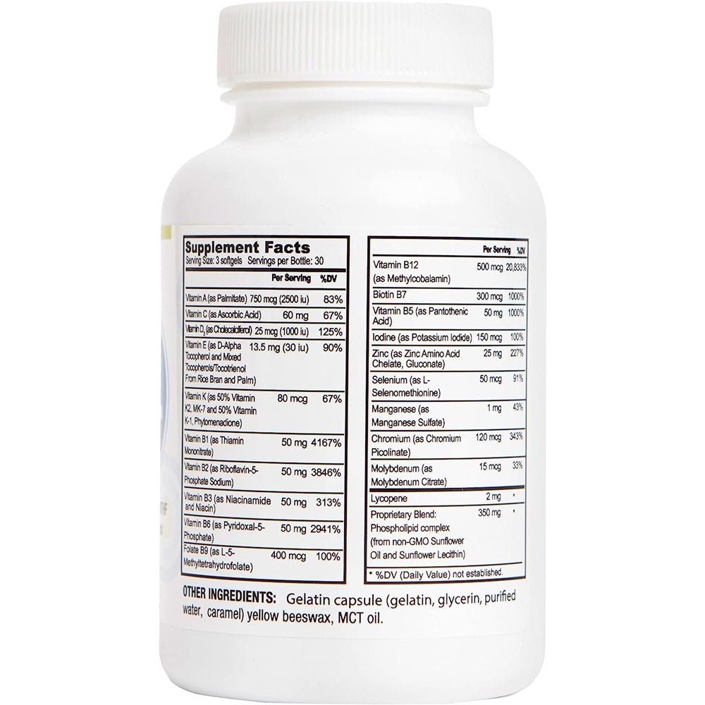 Suplementos Complejo B activo liposomal y multivitamínico