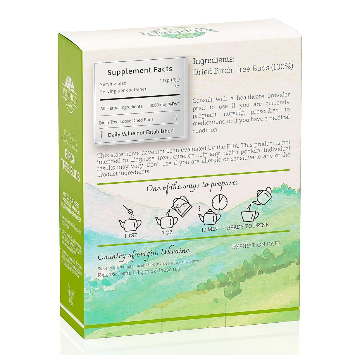 Té de Brotes de Abedul 113g - Betulae Gemmae - Betula pendula