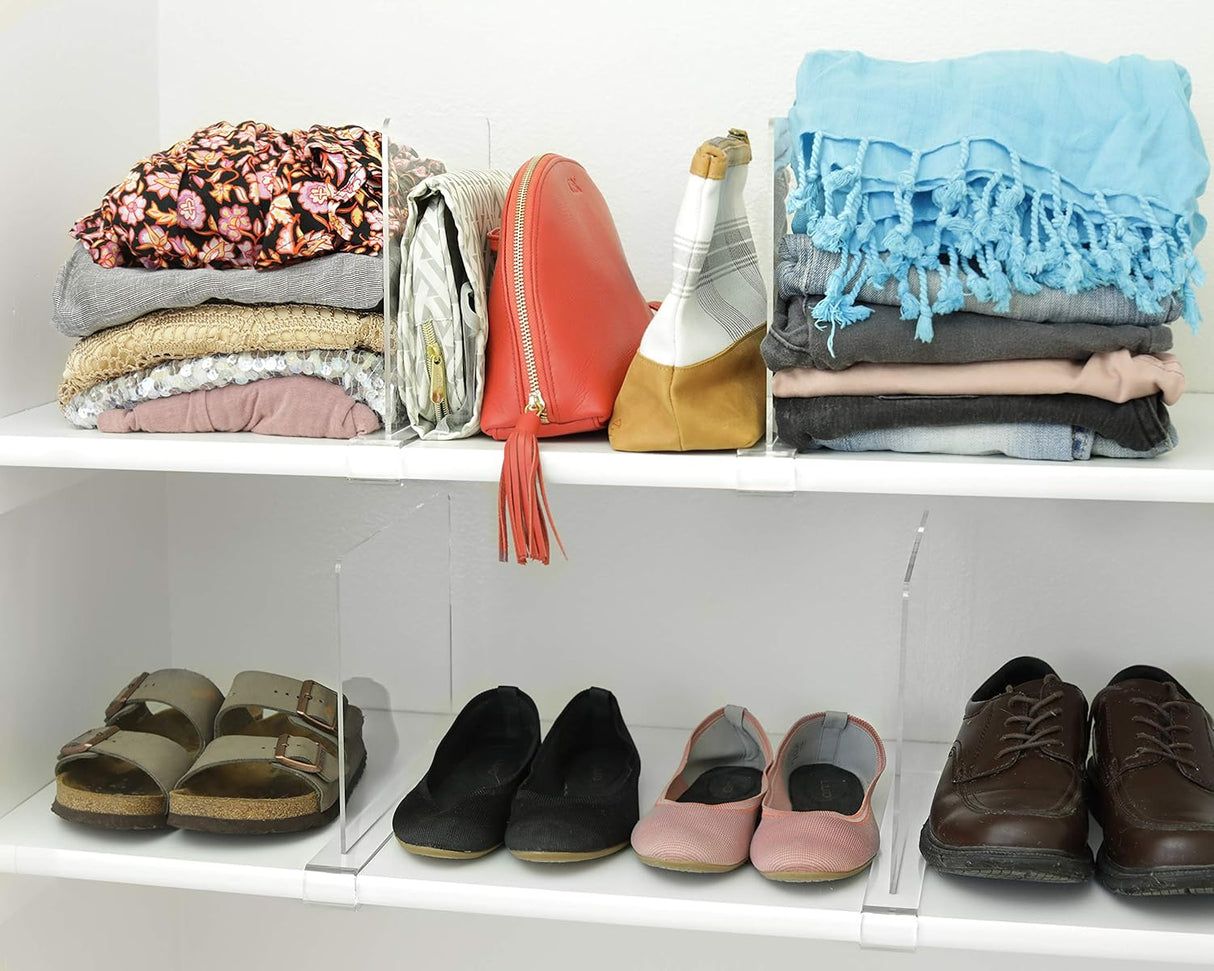 Divisor de estante acrílico transparente (4)