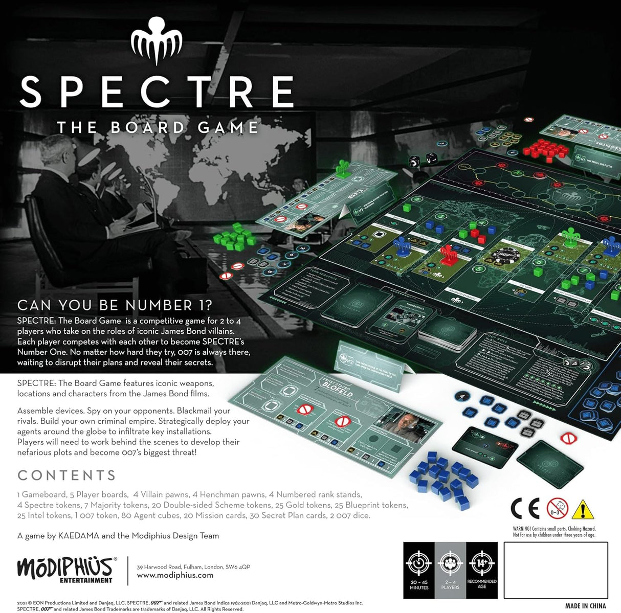 Juego de Mesa Spectre | Modiphius | Espionaje 2-4 Jugadores