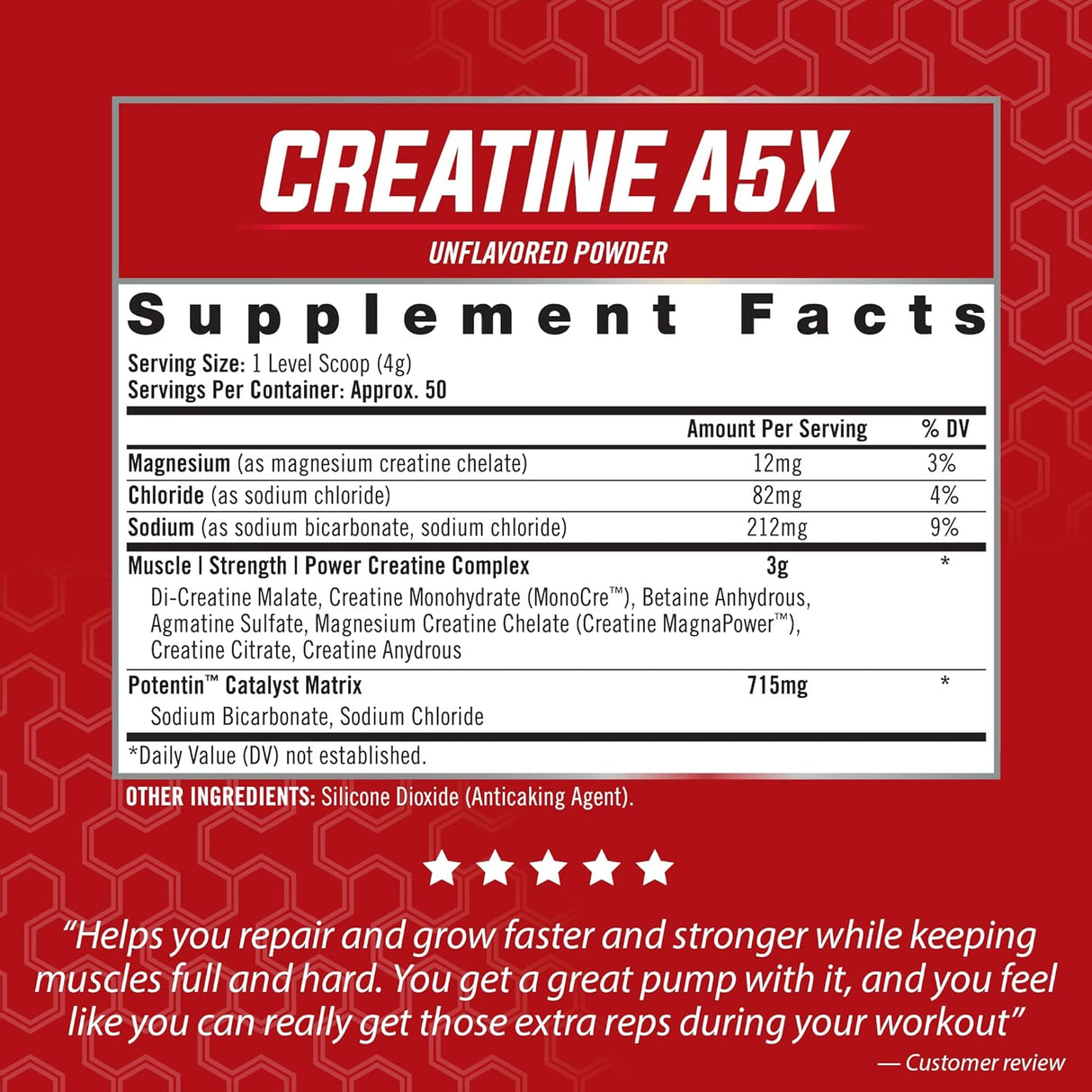 iSatori Creatine A5X, Creatina y Betaína, 50 Serv, Sin Sabor