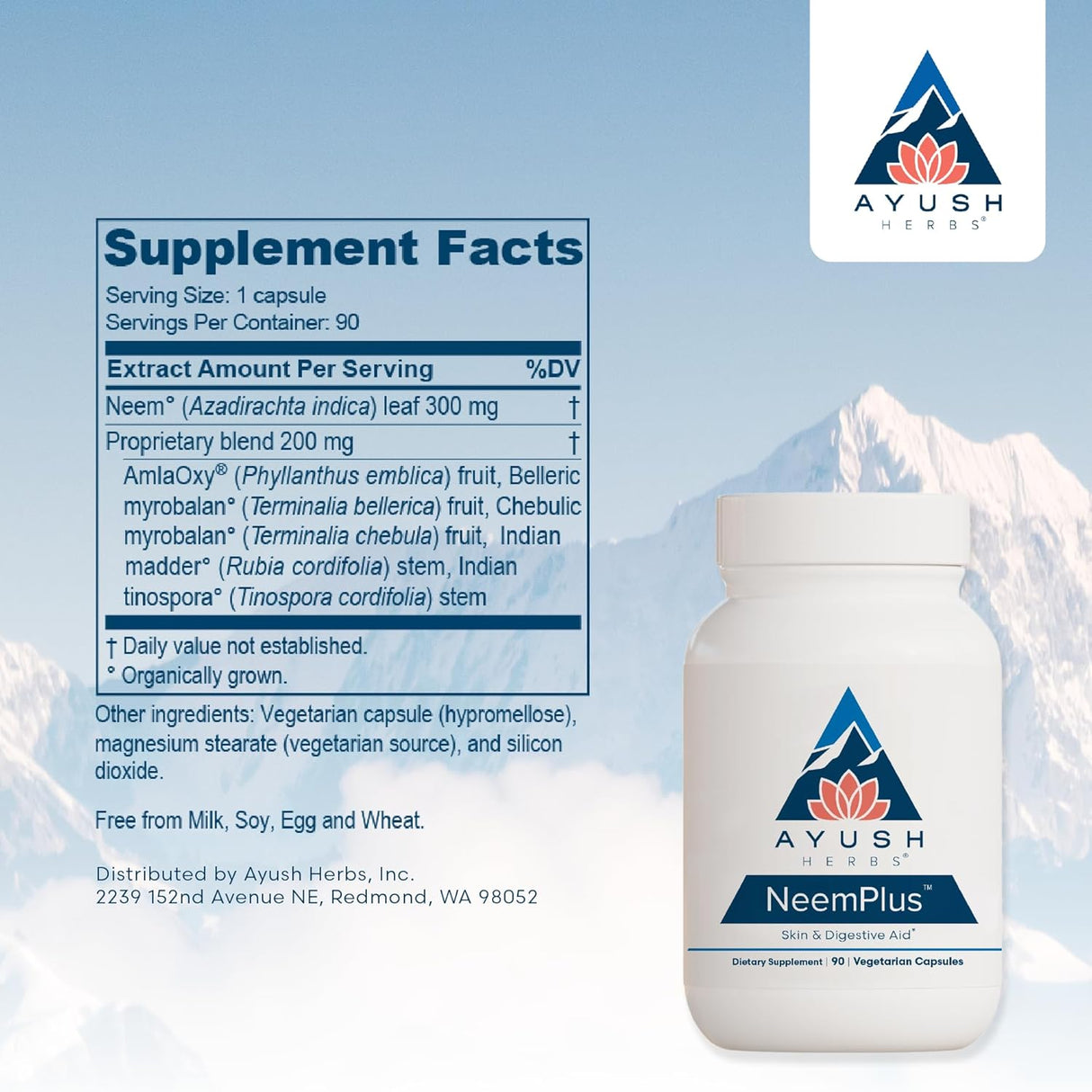 Suplemento ayurvédico para la piel y el apoyo digestivo90und