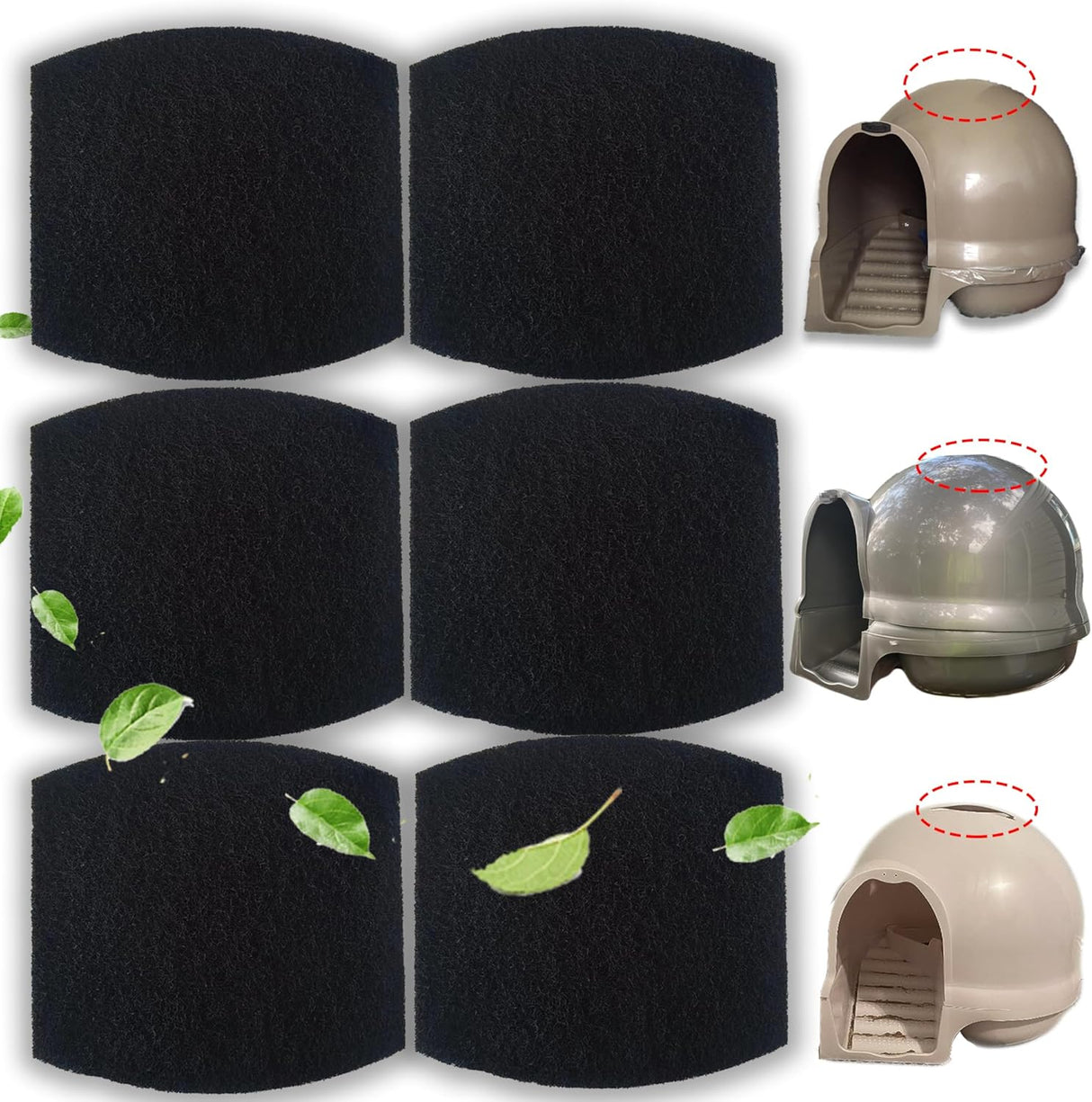 Filtros de Carbón Activado para Arenero Booda Clean Step