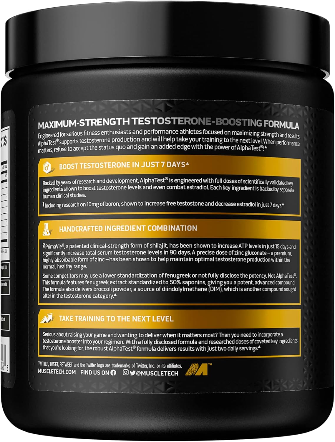 Suplementos MuscleTech AlphaTest Tribulus Terrestris 240 un