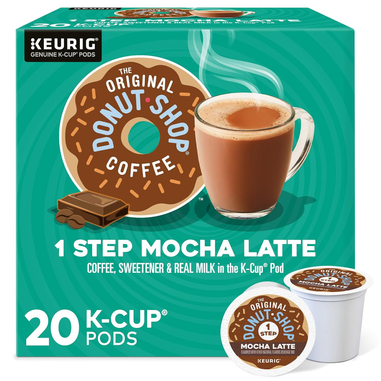 Café Mocha en K-Cup, The Original Donut Shop, 20 cápsulas