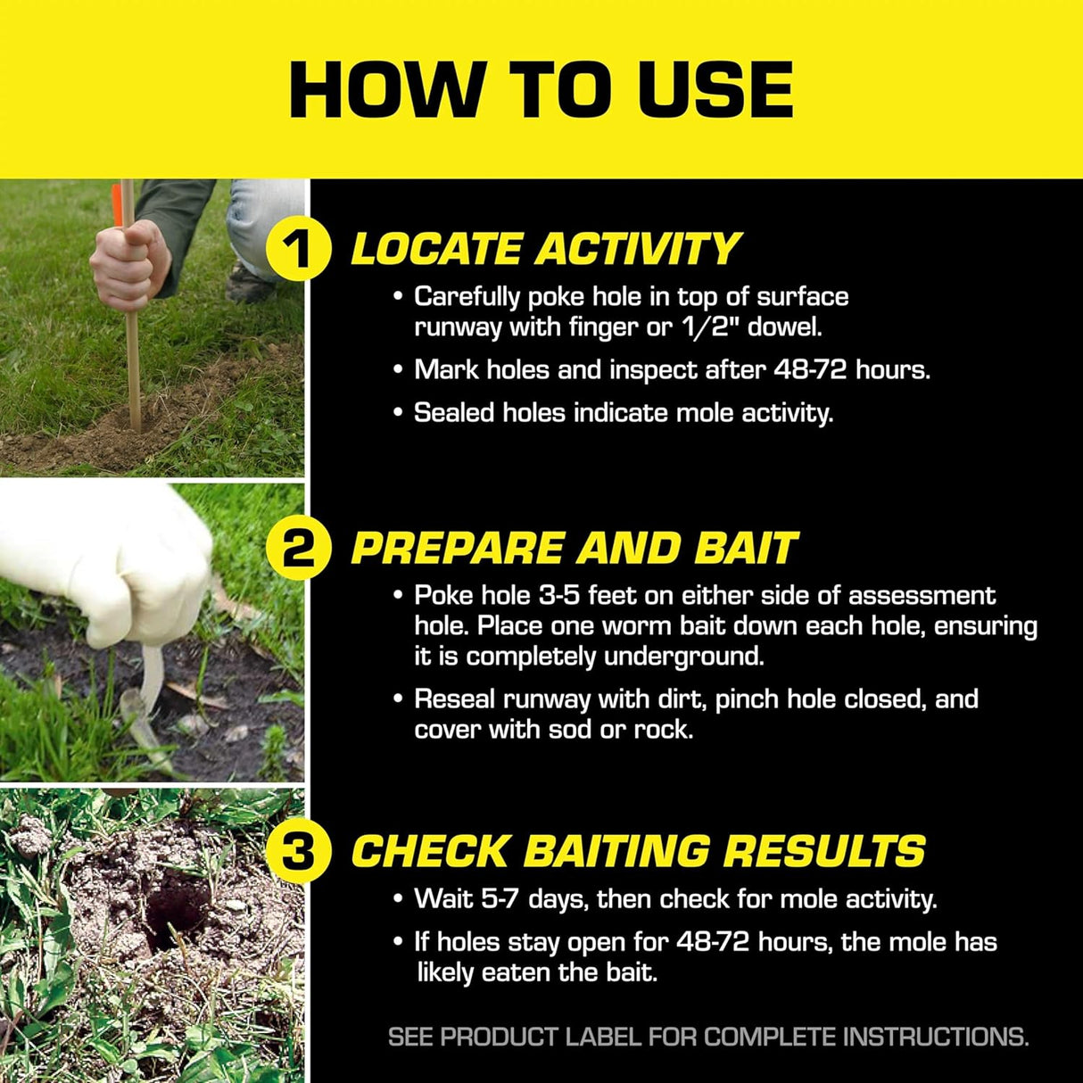 Tomcat Asesino de Topos, Imita Comida Natural, 10 Gusanos