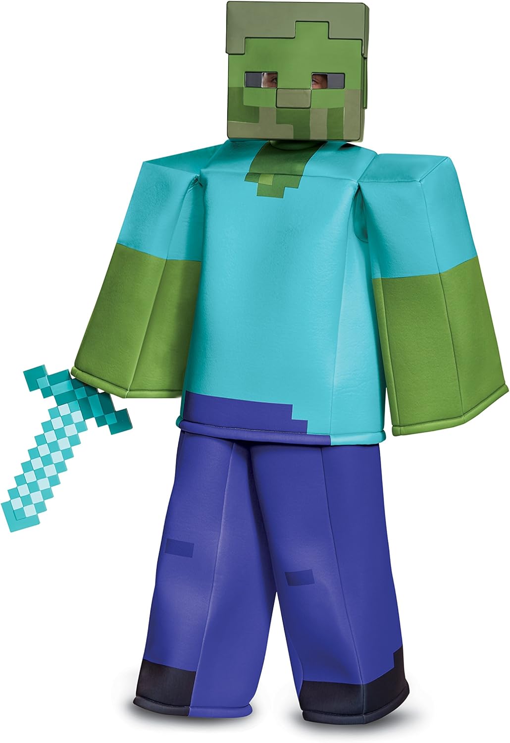 Disfraz de zombi para niños de MINECRAFT talla M