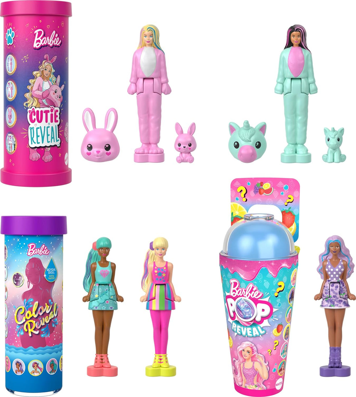 Muñecas Mini BarbieLand Revelación, 1.5 pulgadas, 5-Pack
