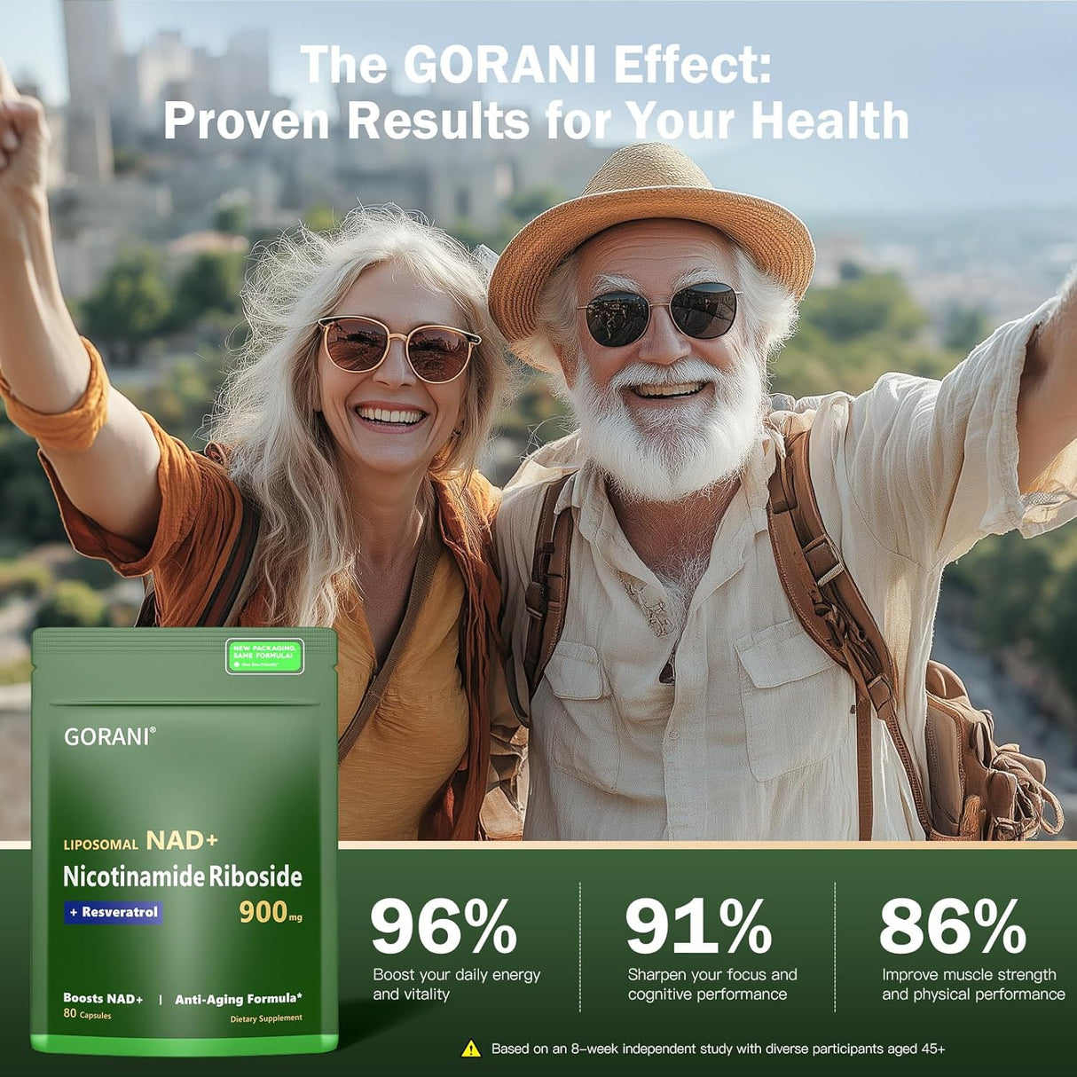 Suplemento NAD+ 900MG MNM - Vitalidad y Cognición - 80 Cápsulas