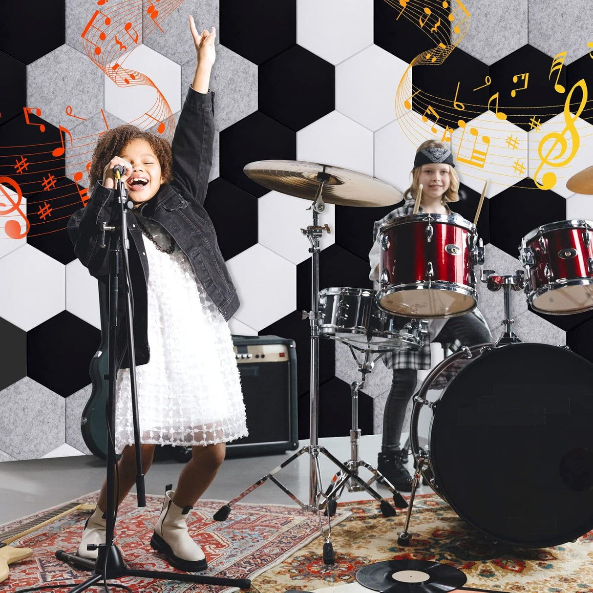 Paneles Acústicos Autoadhesivos - 18 Piezas 12x10x0.4