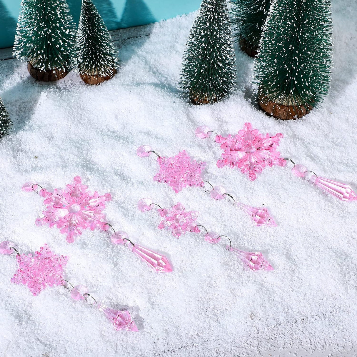 Adornos Navideños Acrílicos Boao, 15 Pcs, Decoraciones Cristales