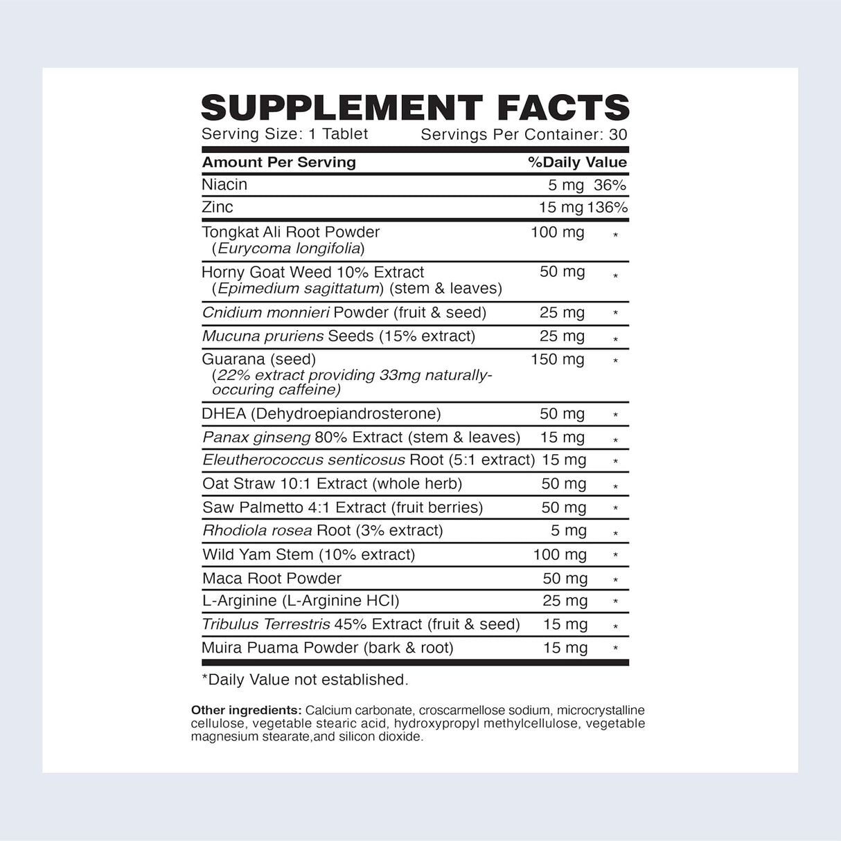 Suplementos Alimenticios > Red Wolf Testosterona Booster 30