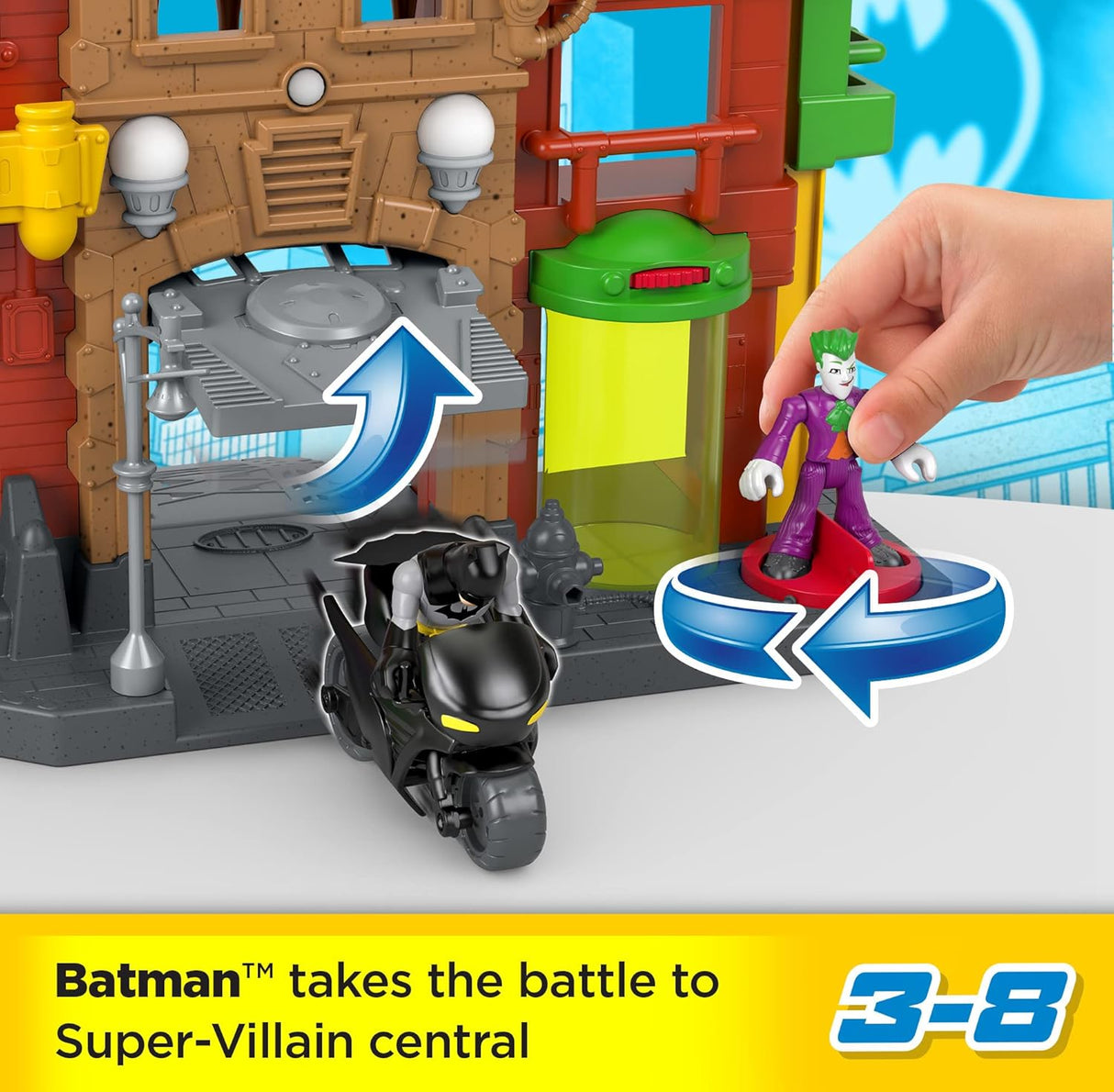 Juguete Batman Imaginext DC Fisher-Price, Crime Alley, 3+