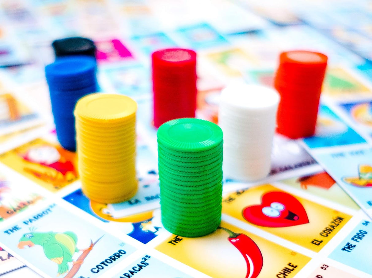 Kit de Bingo Mexicano - Juego Bilingüe para 10 Jugadores
