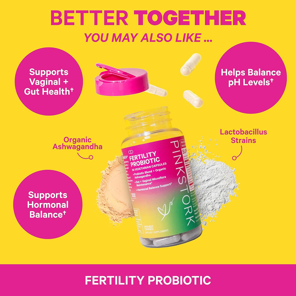 Suplemento Gomitas de fertilidad de fresa para mujeres 90 un