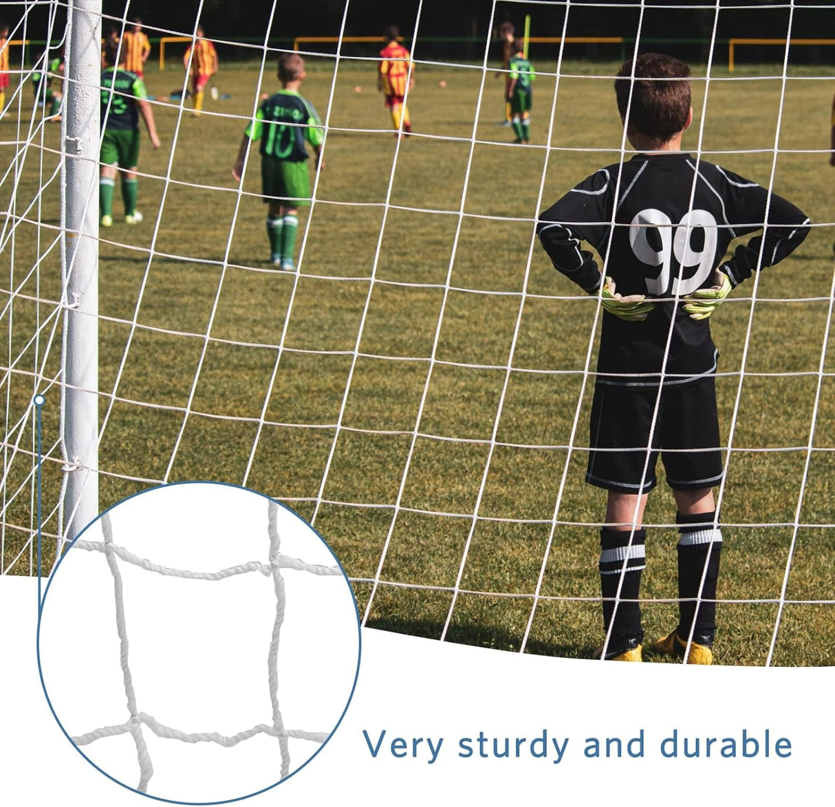 Red de fútbol para niños 12x6 pulgadas, ajustable a varios tamaños