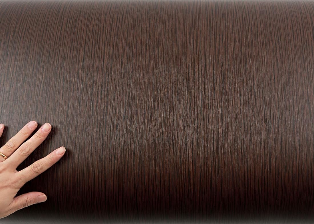 Revestimiento autoadhesivo de madera de PVC(1.98ft x 6.56ft)