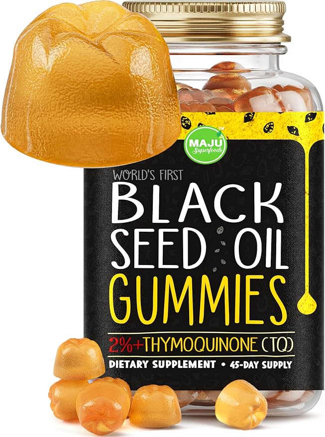 Gummies de Aceite de Semilla Negra MAJU, 500mg, 90ct