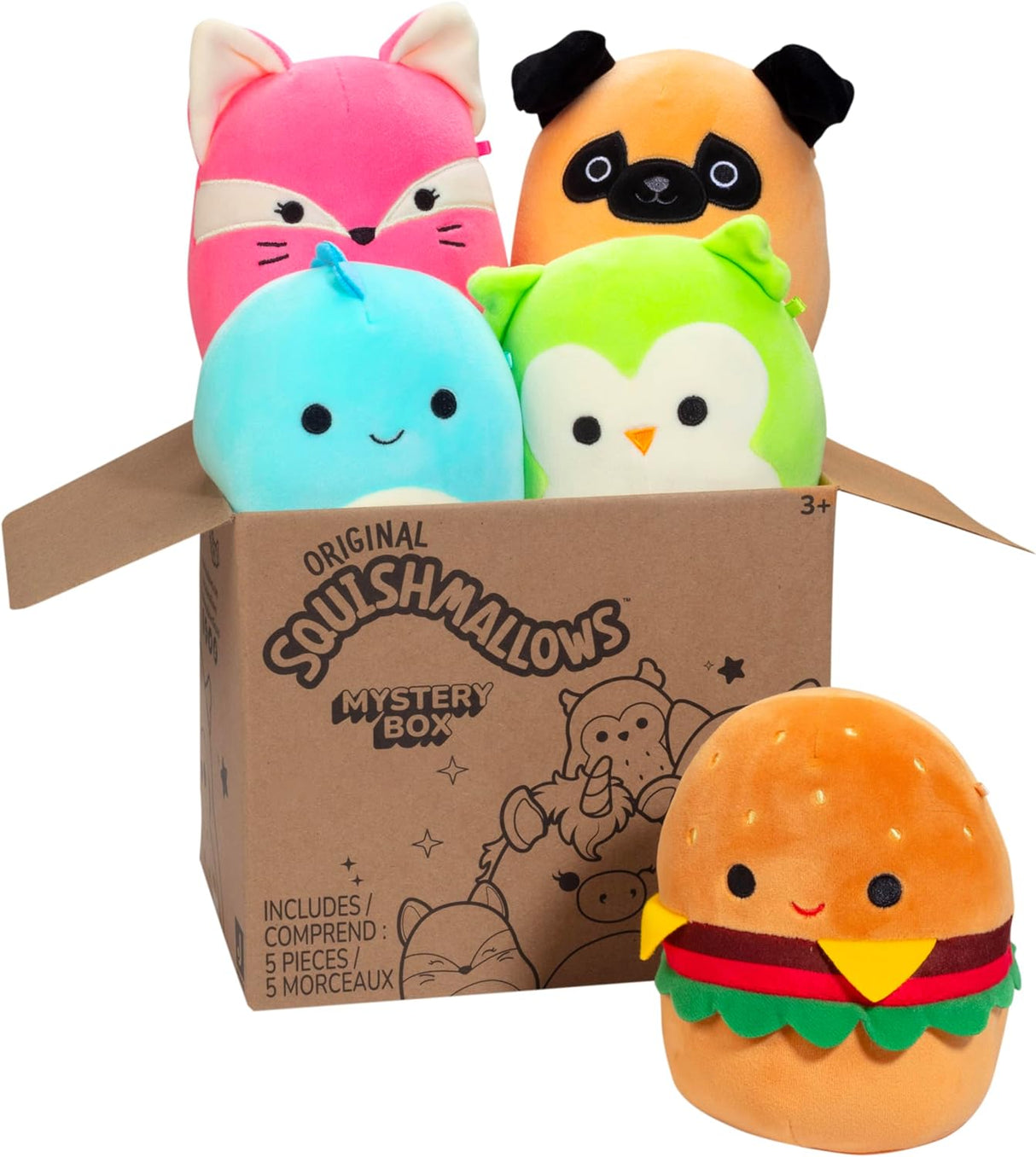 Caja Misteriosa de Peluches Squishmallows 5 Pulgadas