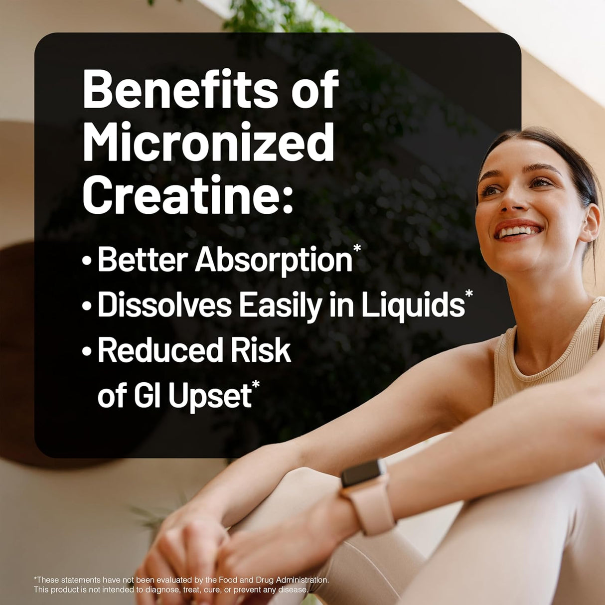 Creatina Micronizada NatureWise, 5000mg, 100 Serv, Unflavored