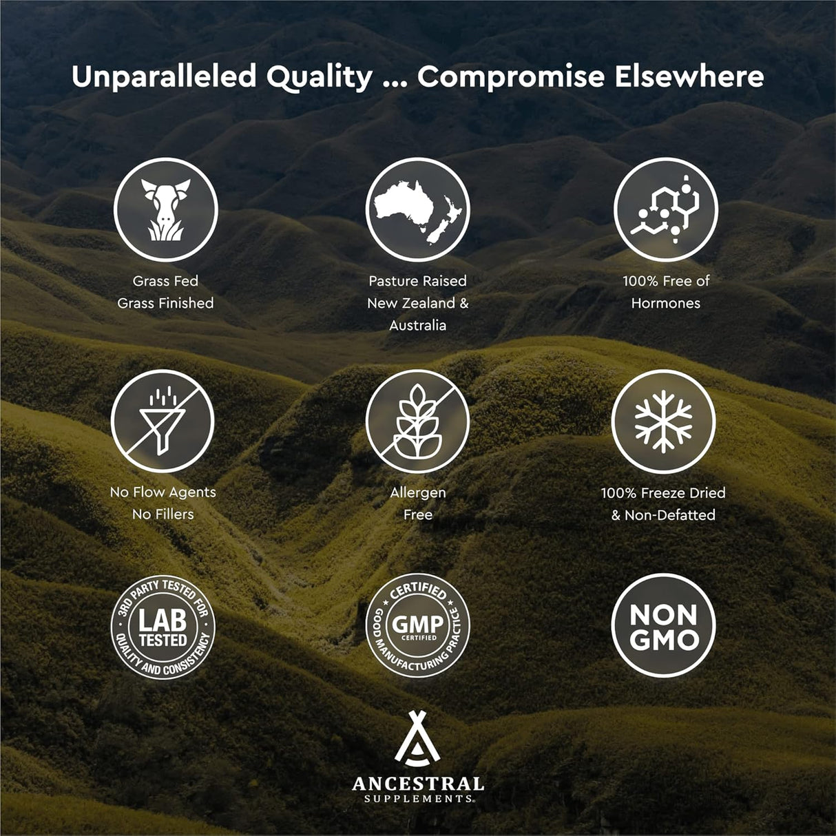 Suplemento hepático FEM alimentado con pasto para mujeres