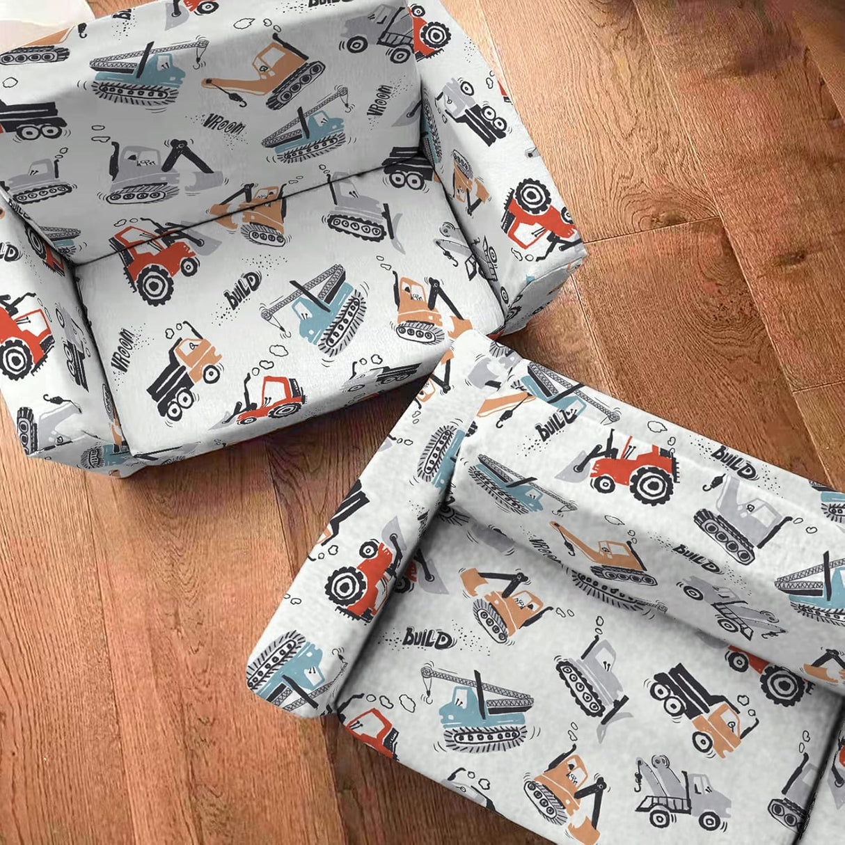 Silla plegable 2 en 1 convertible en cama para niños, Blanco